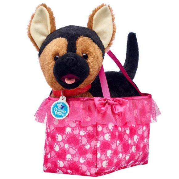 Build A Bear Bag Tote Purse Pet Carrier Promise Pets Pink Paws Velour Sa… - Picture 3 of 15
